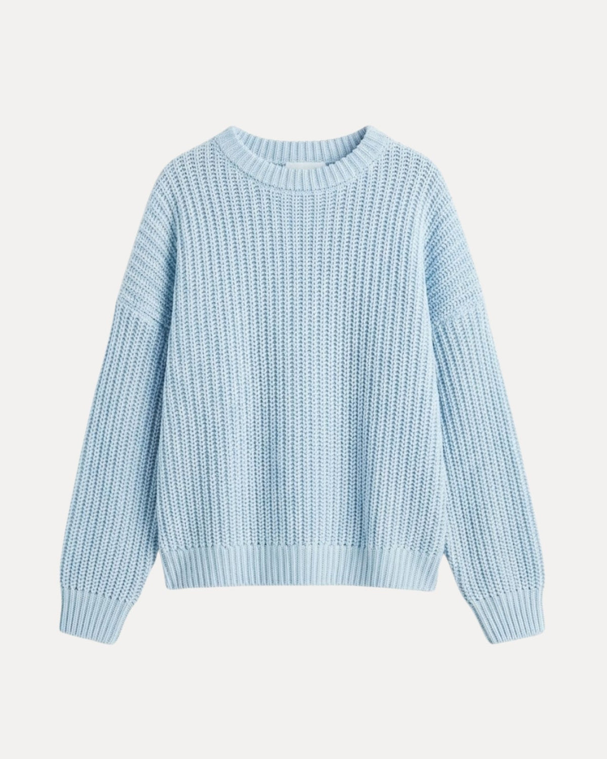 Chunky Knit Sweater – Lichtblauw