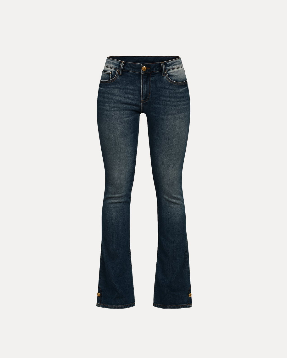 True Flared Jeans – Donkerblauw