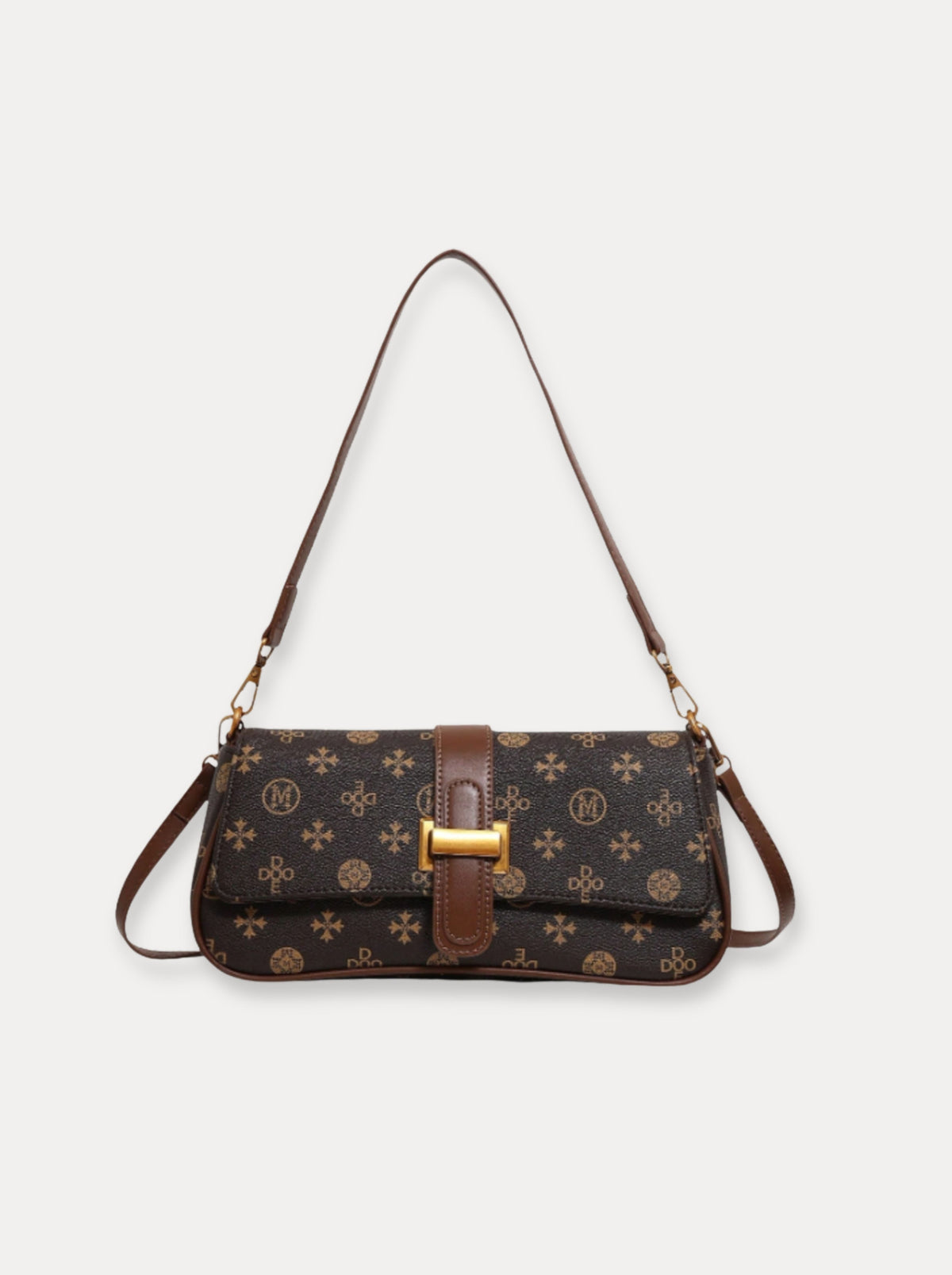 Slim Strap Shoulder Bag – Donkerbruin
