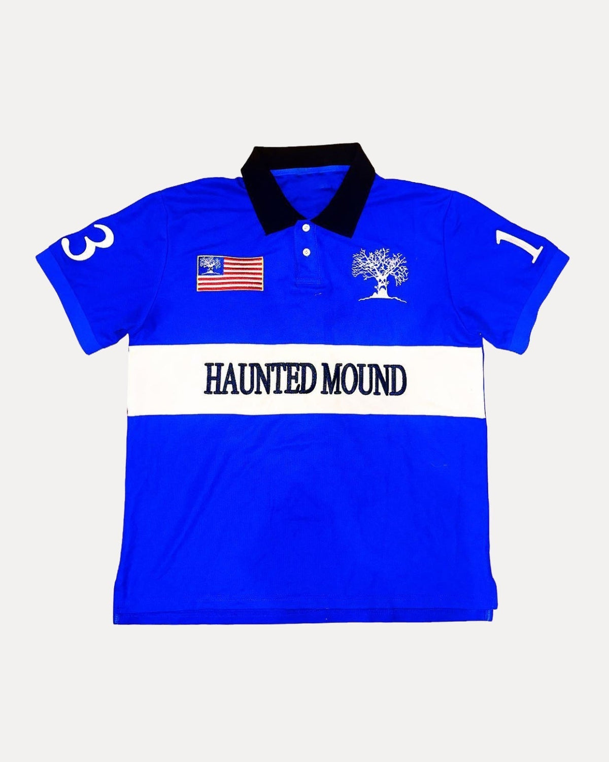 Haunted Mound Polo Shirt – Blue