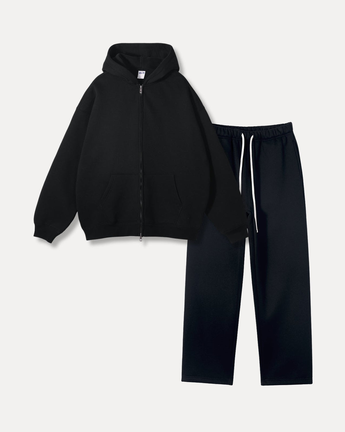 Essential Fleece Tracksuit – Zwart