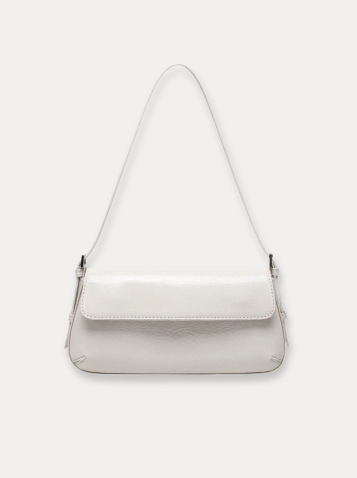 Slim Flap Shoulder Bag – Wit