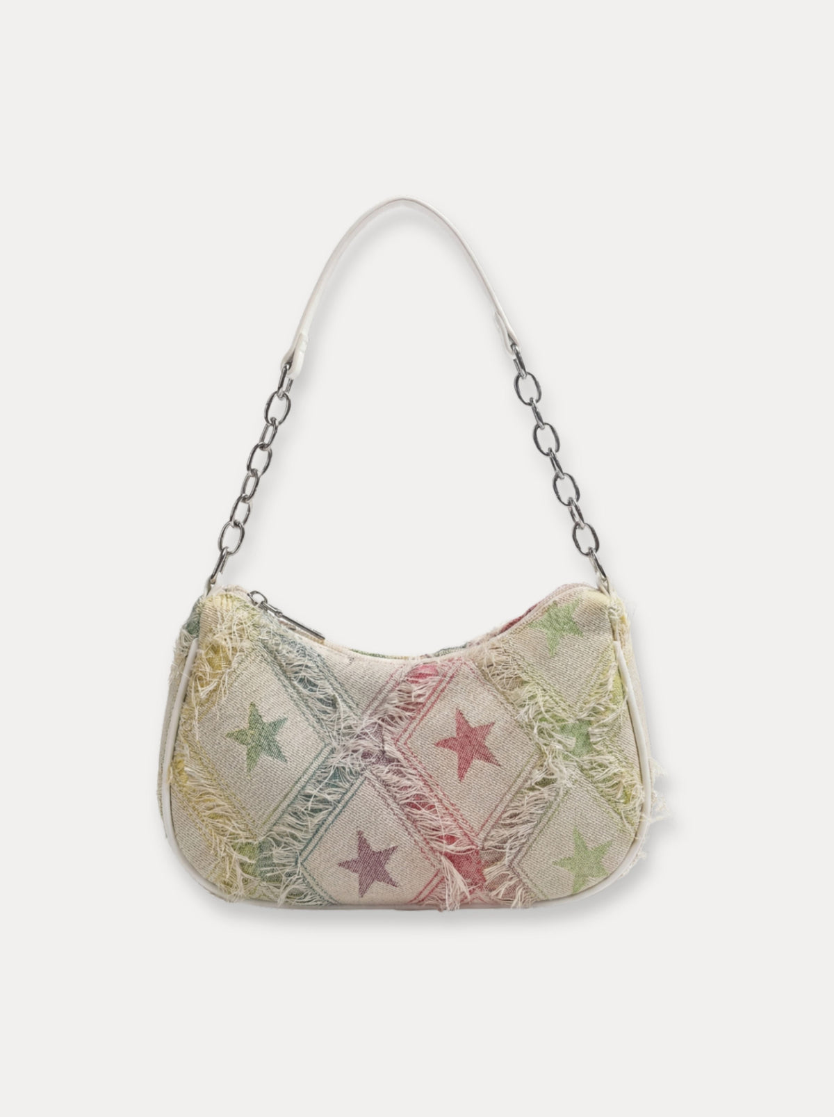 Textured Mini Shoulder Bag – Wit