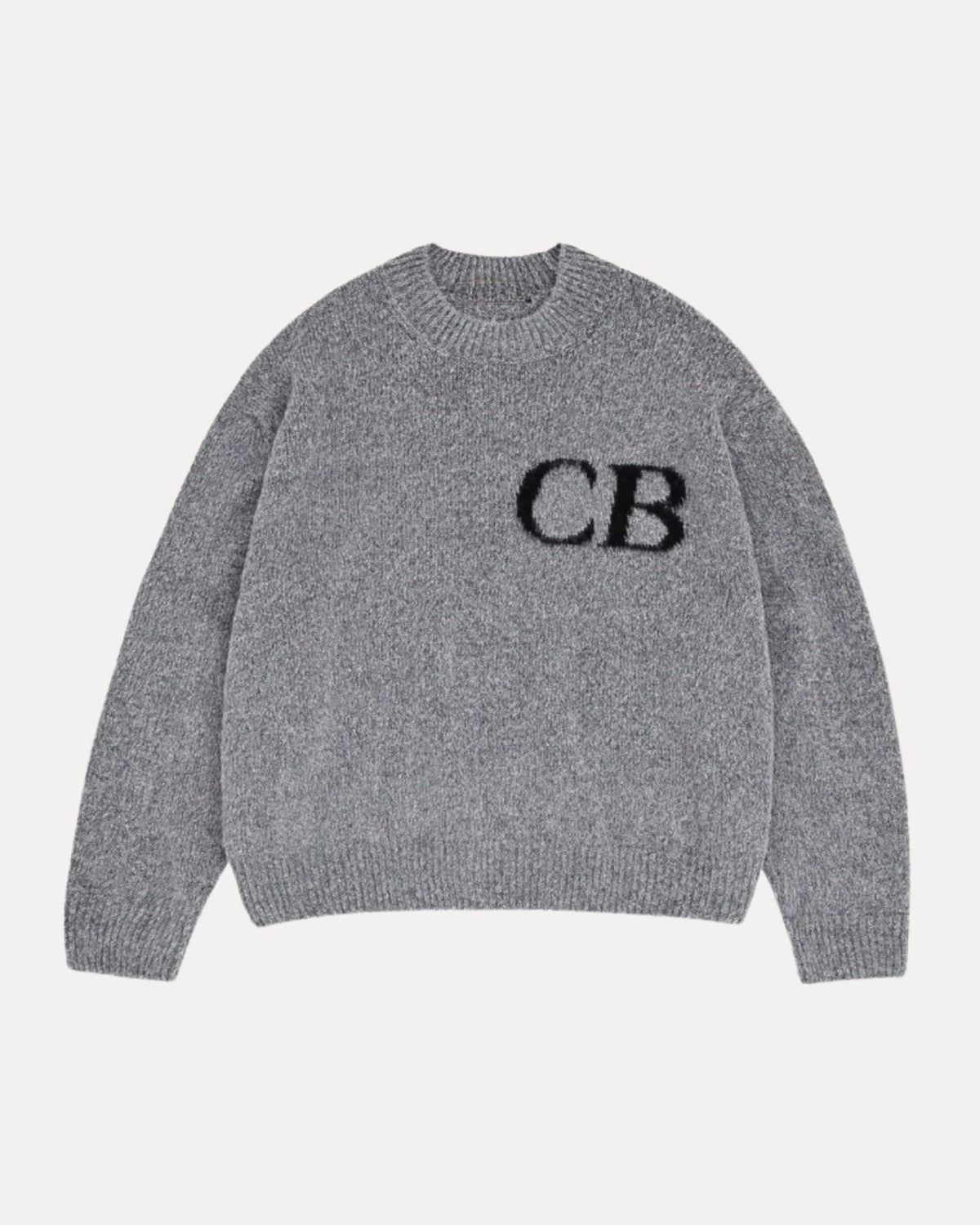 Varsity Knit Sweater – Grijs