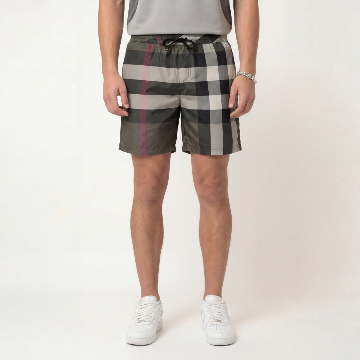 Chequered Dark – Shorts by Laceup Fashion