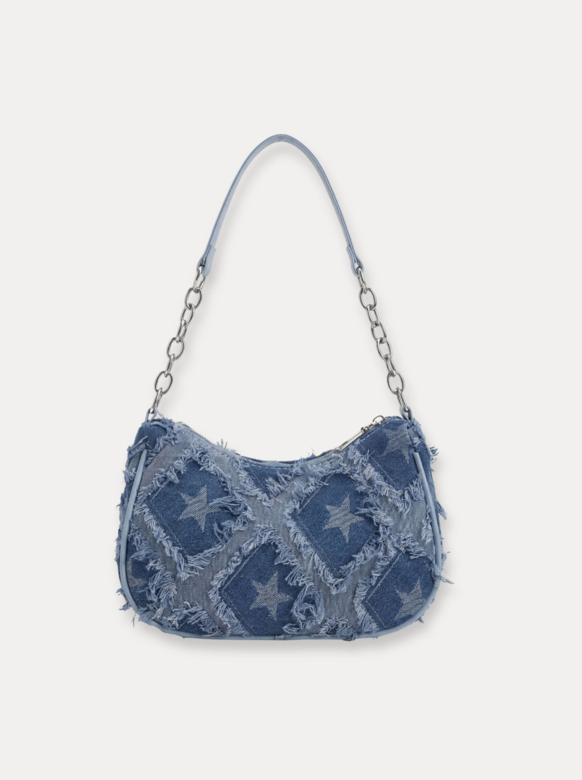 Textured Mini Shoulder Bag – Blauwe ster