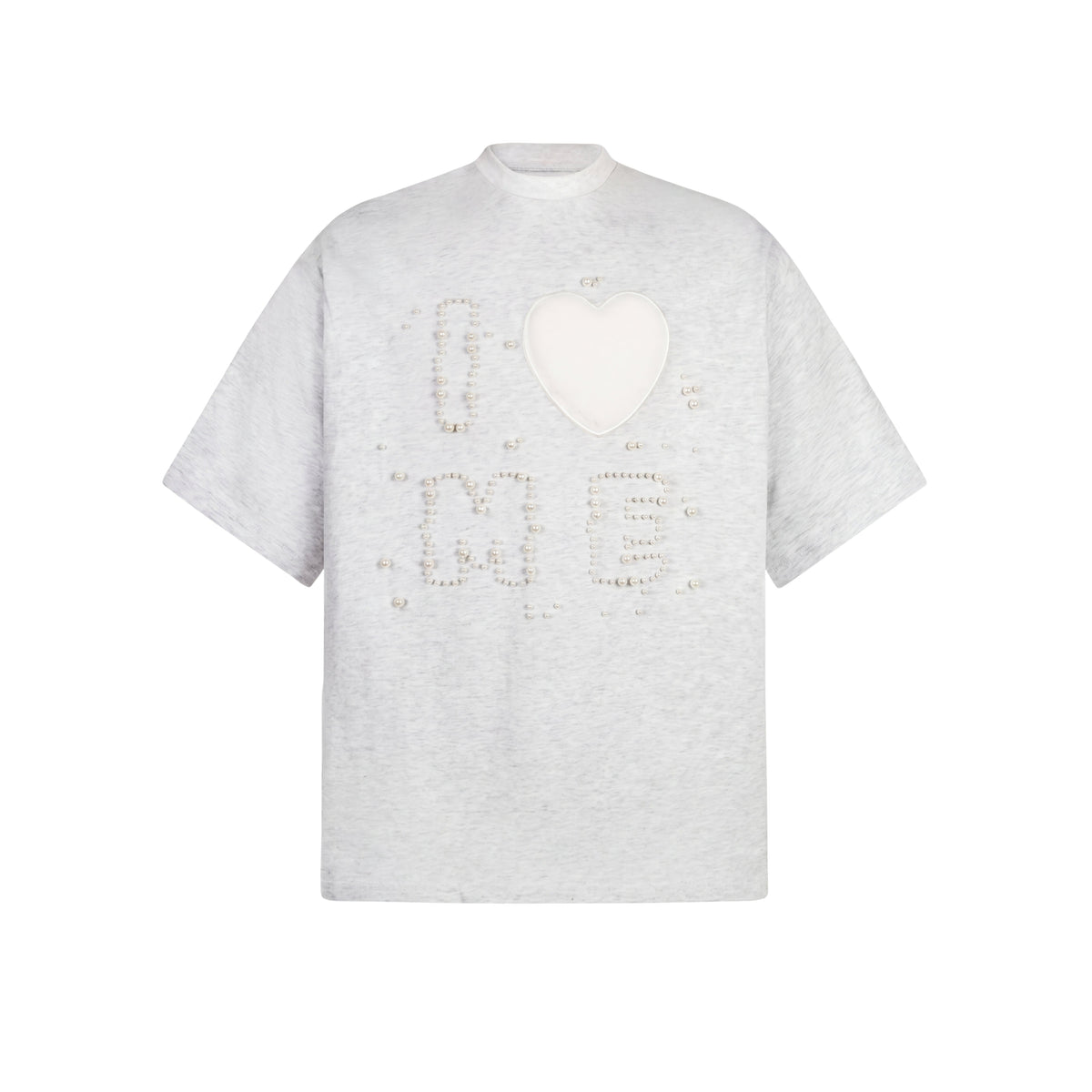 Pearl Heart – T-shirt by Laceup Fashion