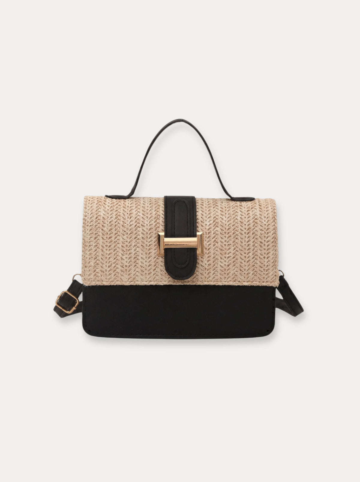 Structured Flap Mini Bag – Zwart 3