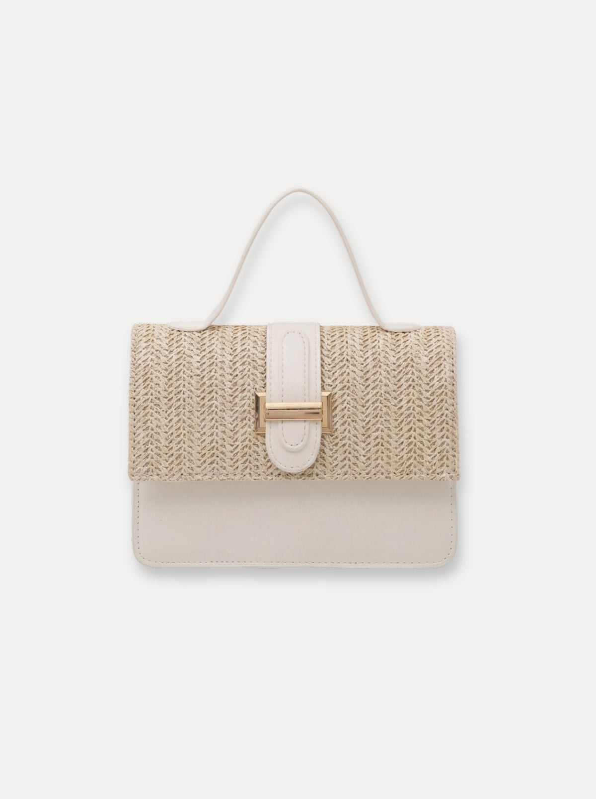 Structured Flap Mini Bag – Wit 2