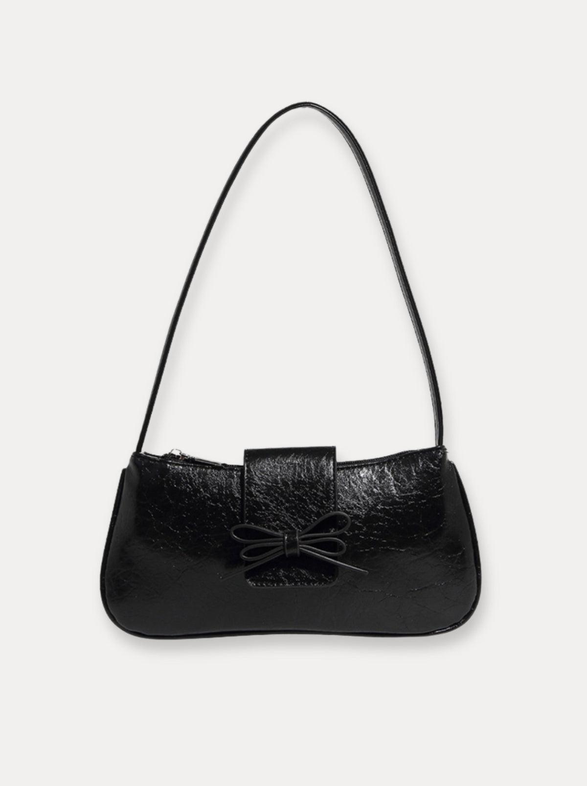 Scarlet Bow Shoulder Bag – Zwart