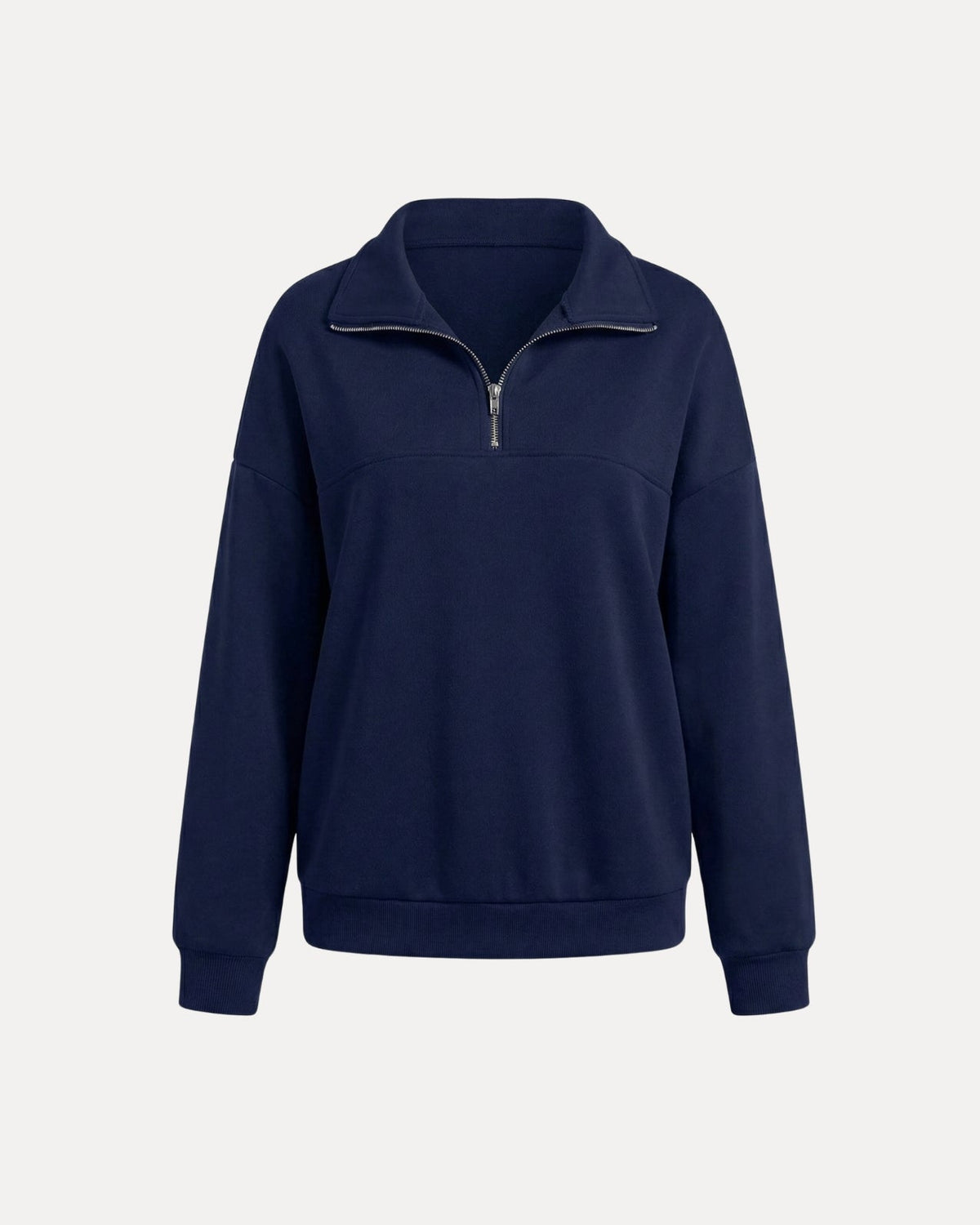 Halfmoon Zip Sweatshirt – Blauw