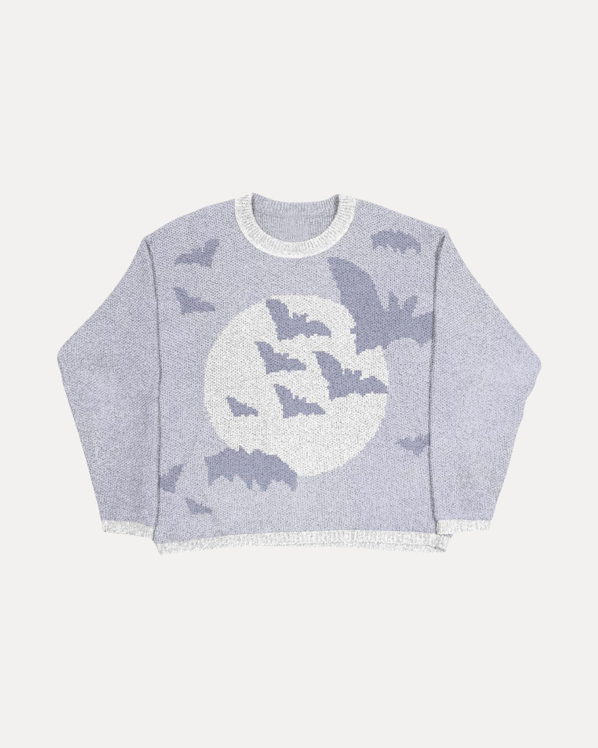 Shadow Knit Sweater – Wit-grijs