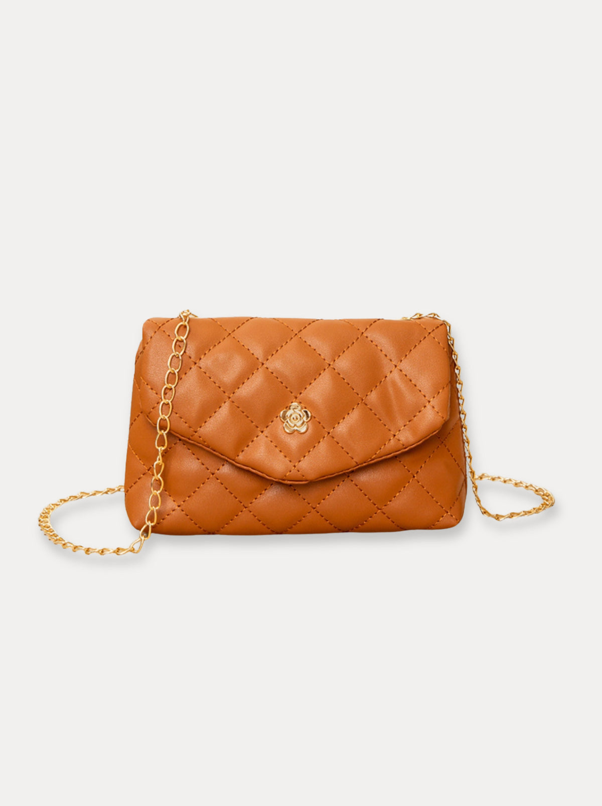 Soft Quilt Chain Bag – Oranje
