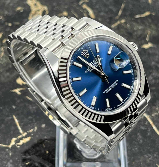 ROLEX DATEJUST SILVER/BLUE