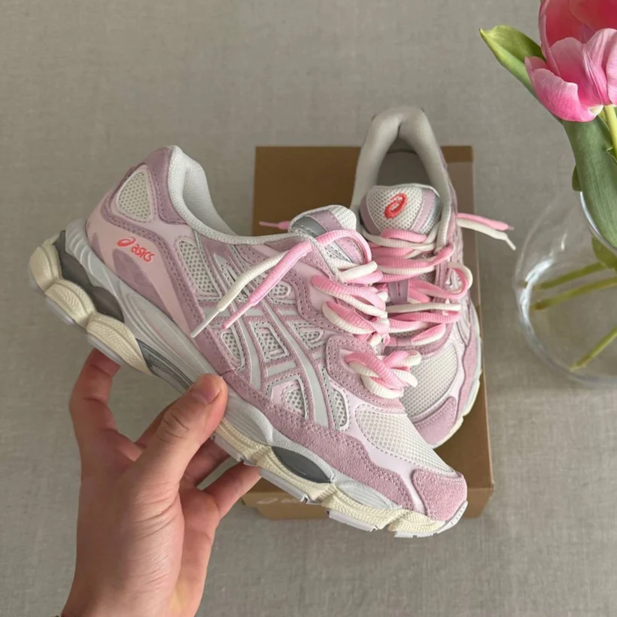 Asics Gel Nyc Rose Water - Lichtroze – productfoto 2