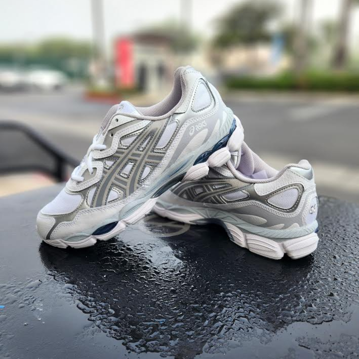 Asics Gel Nyc White Oyster Grey - Wit – productfoto 2