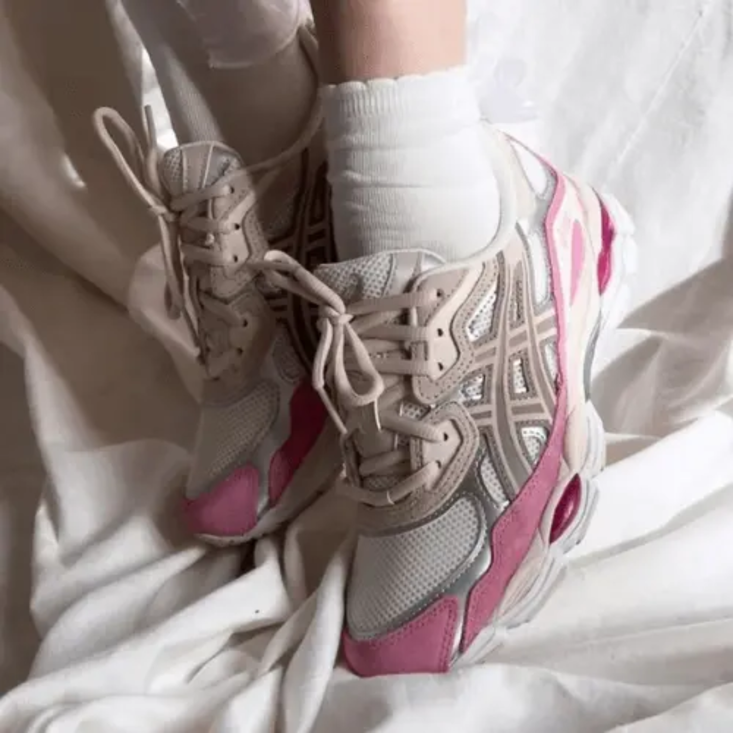 Asics Gel Nyc Strawberries And Cream - Beige Pink