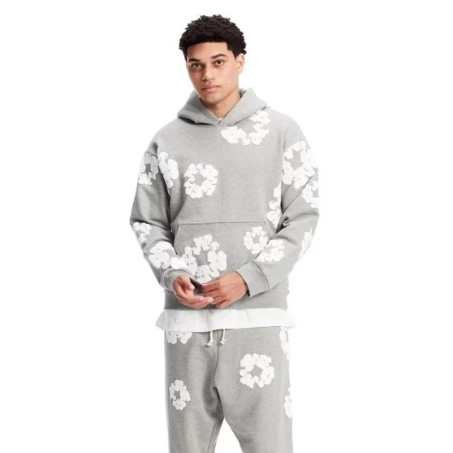 Denim Tears Hoodie Lichtgrijs