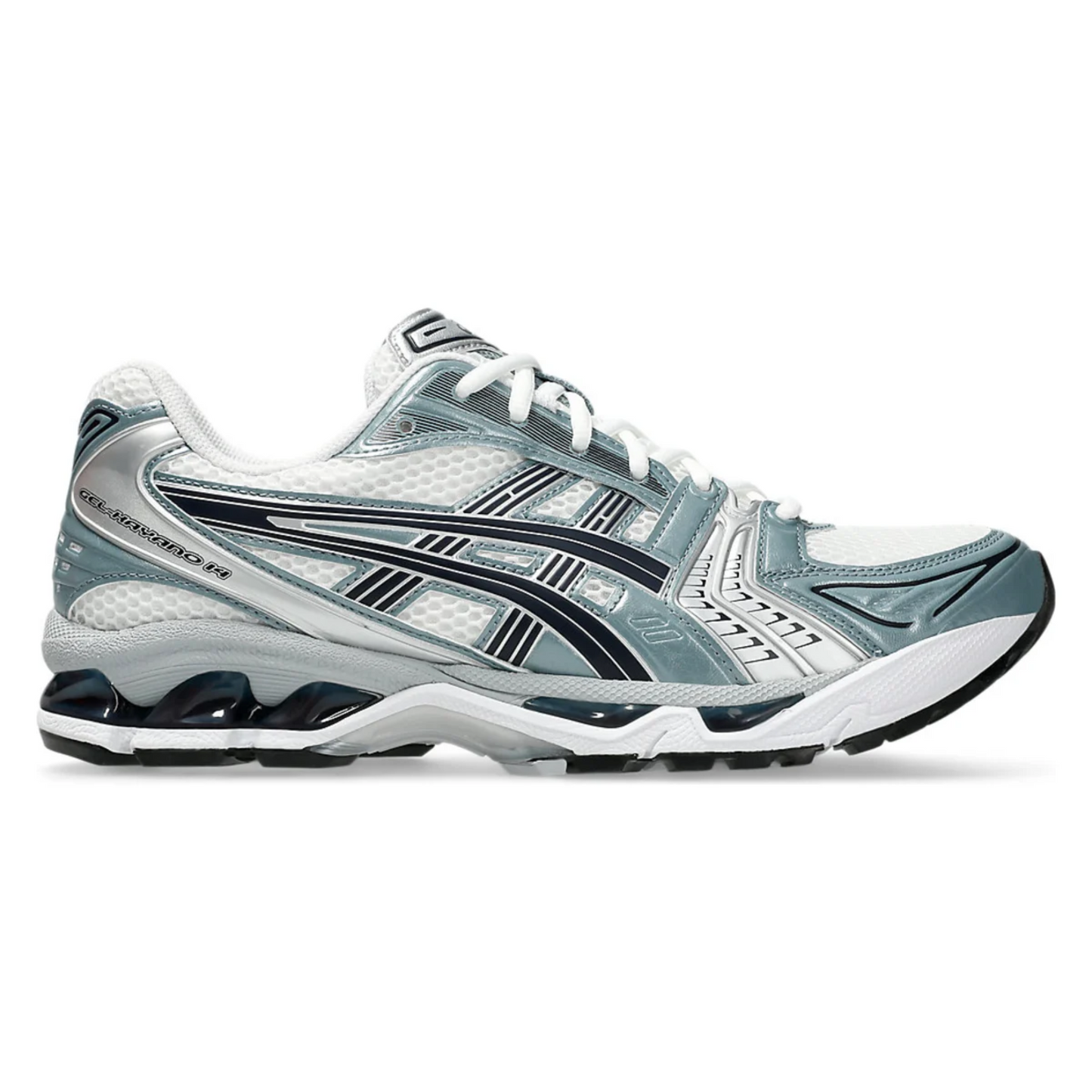 Asics Gel Kayano 14 White Fjord Grey - Lime Green