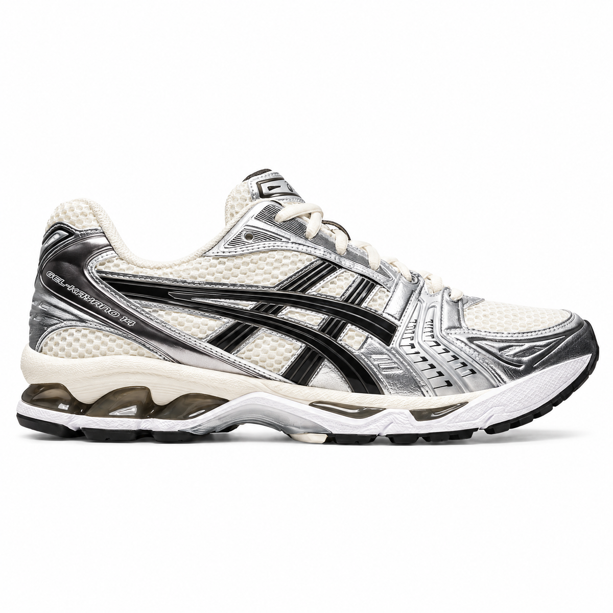 Asics Gel-Kayano 14 crème/zwart — ⚡ Snel in huis