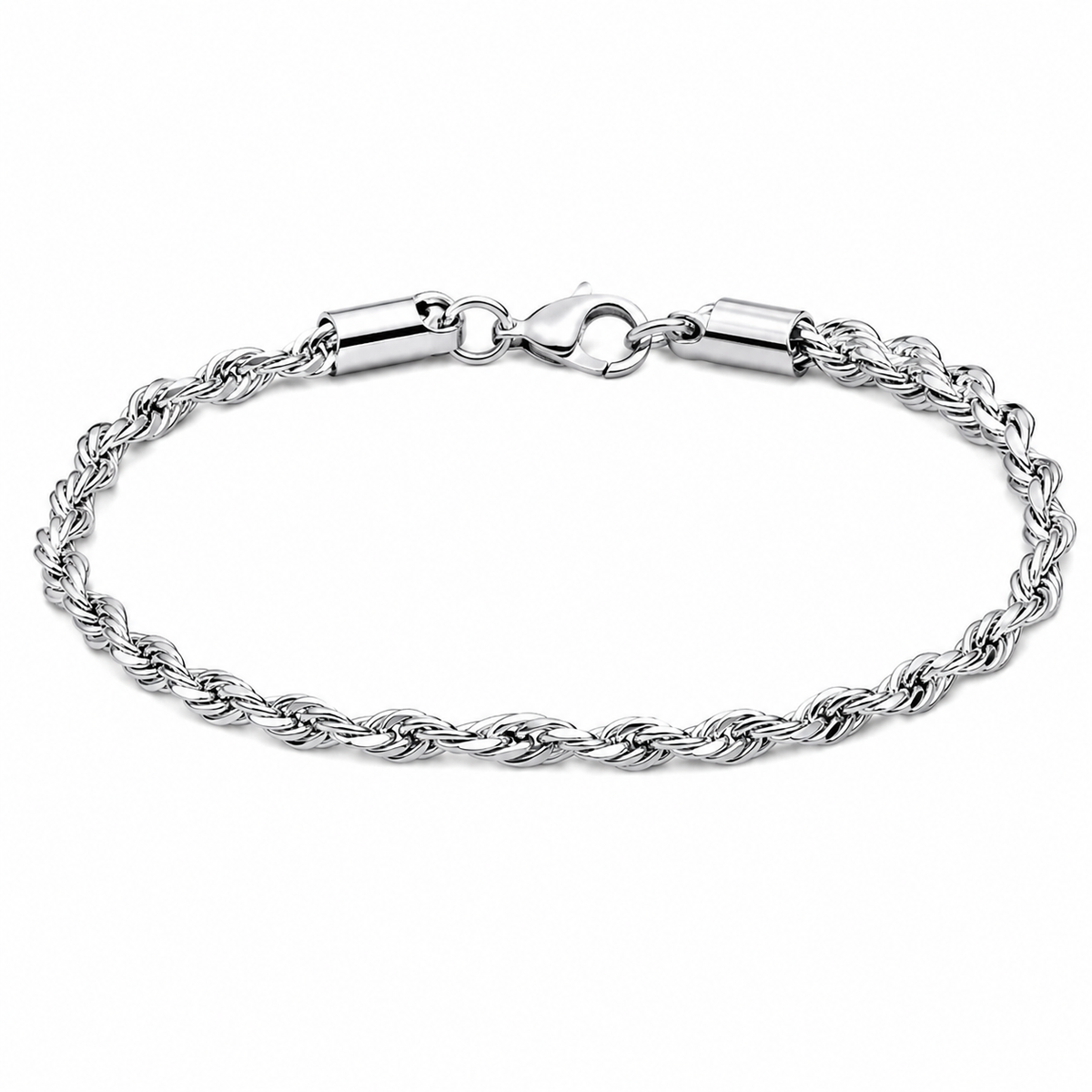 Cael - Stainless steel armband koord 3mm