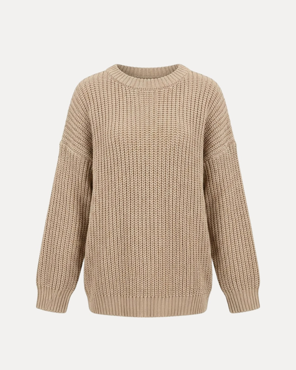 Chunky Knit Sweater – Beige