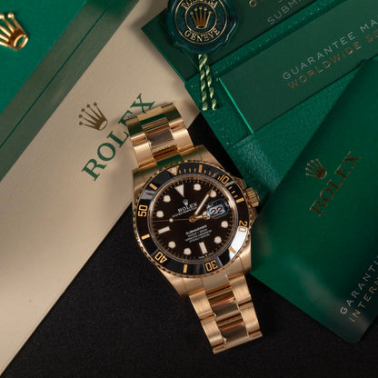 ROLEX SUBMARINER GOUD/ZWART – productfoto 2