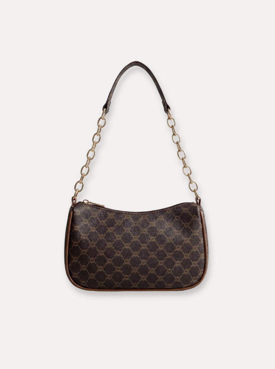 Chain Handle Baguette Bag