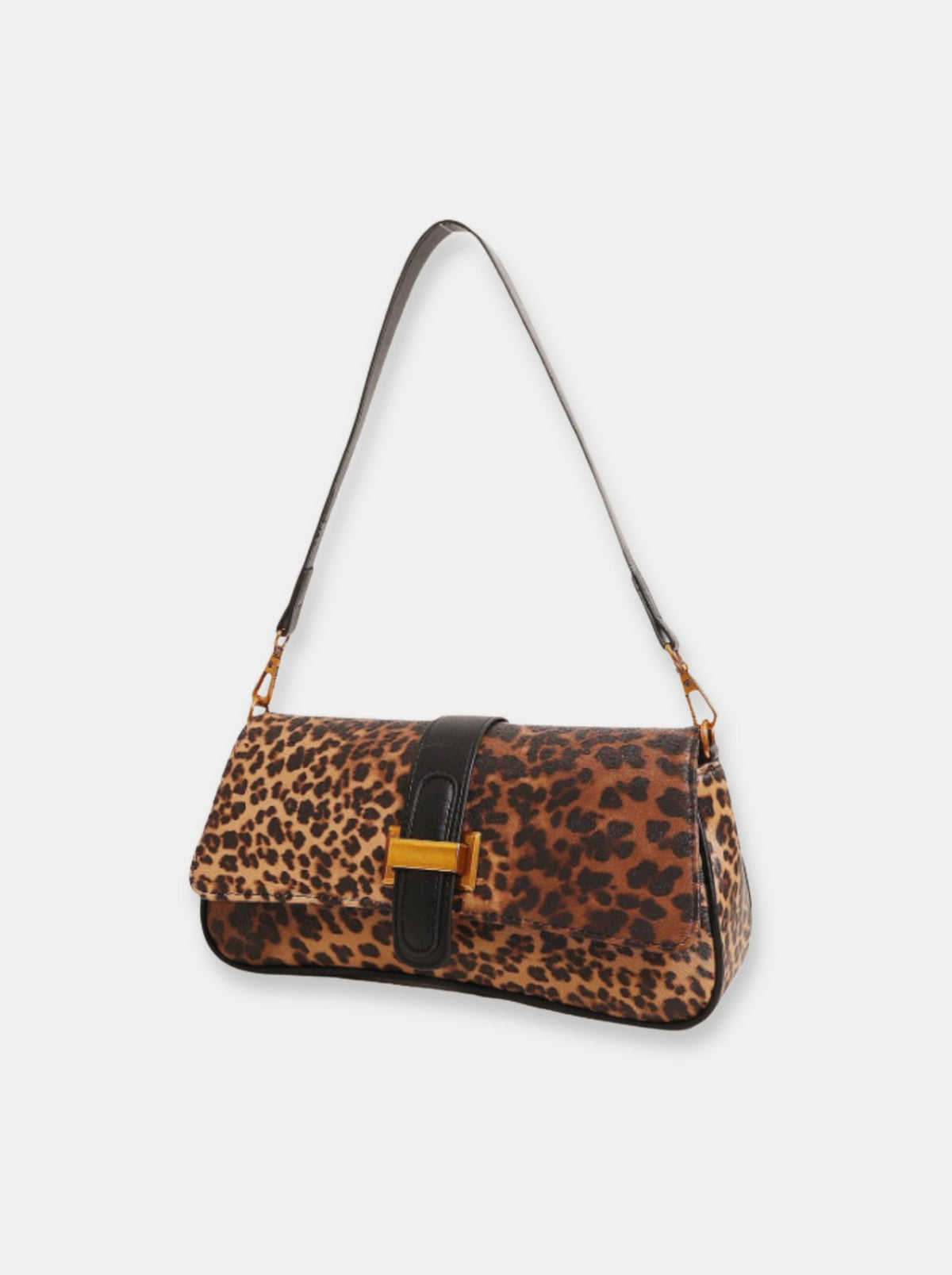 Slim Strap Shoulder Bag – Bruin-zwart