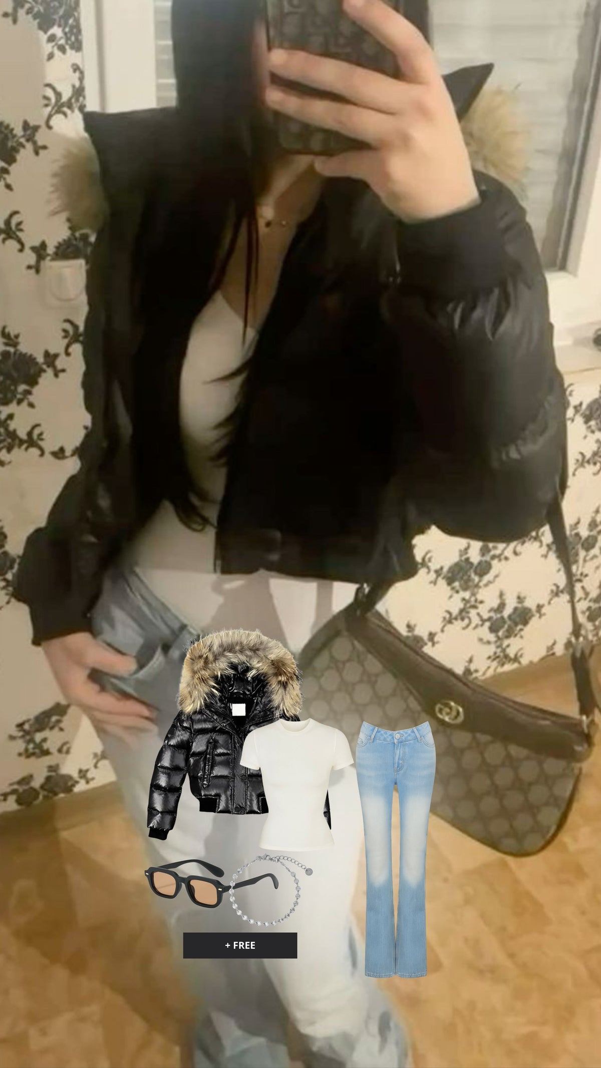 Viral Outfit - Midnight Gold