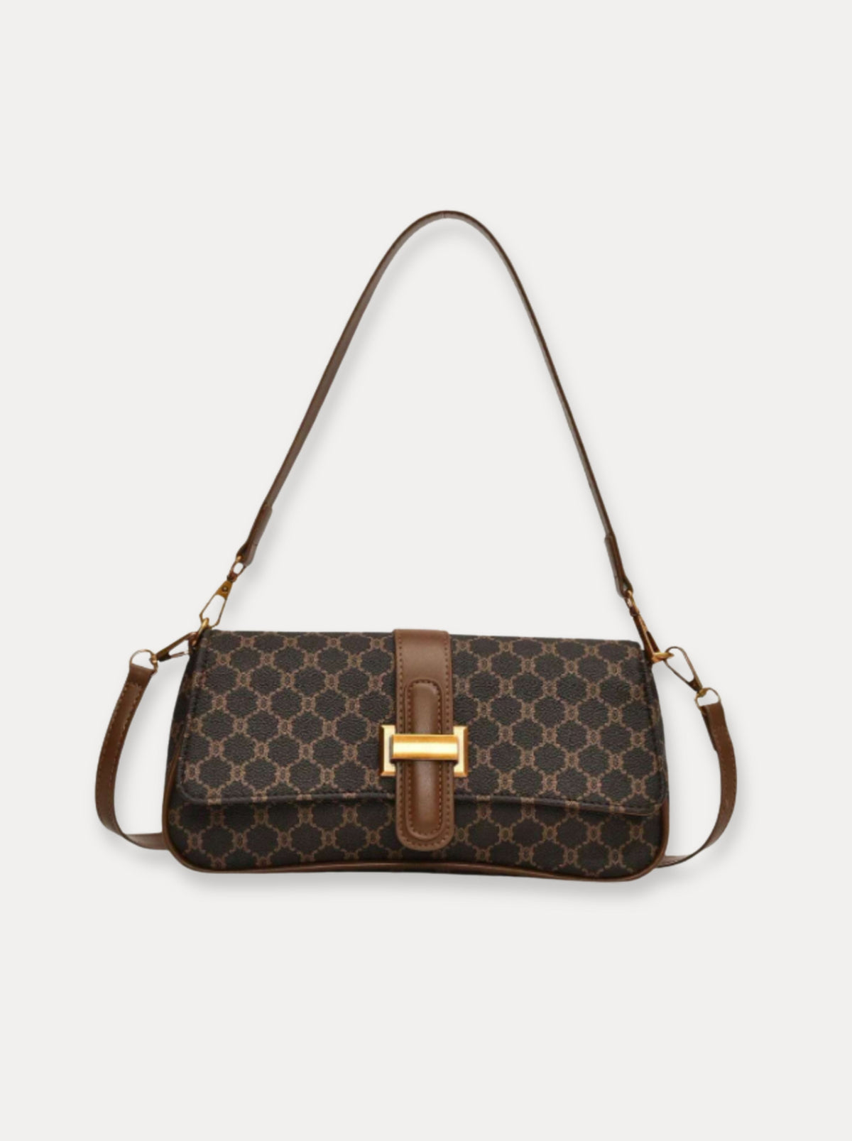 Slim Strap Shoulder Bag – Donkerbruin 2