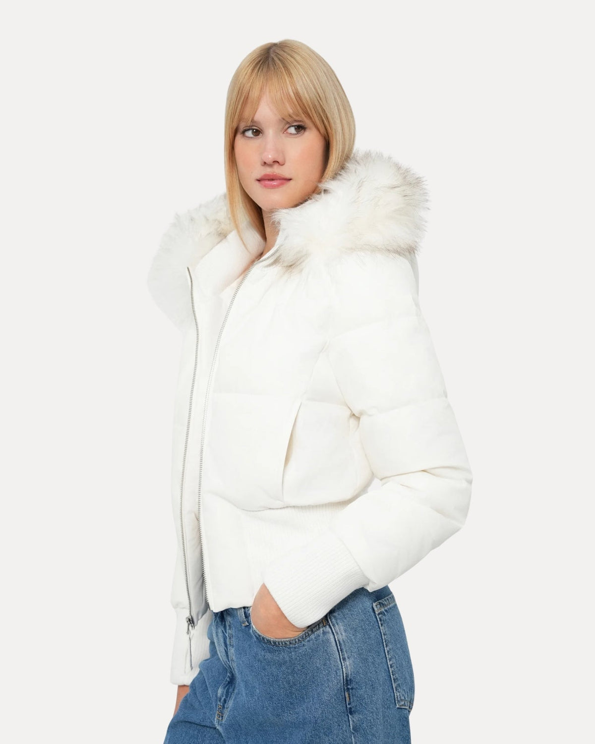 Fur Hood Puffer Jacket