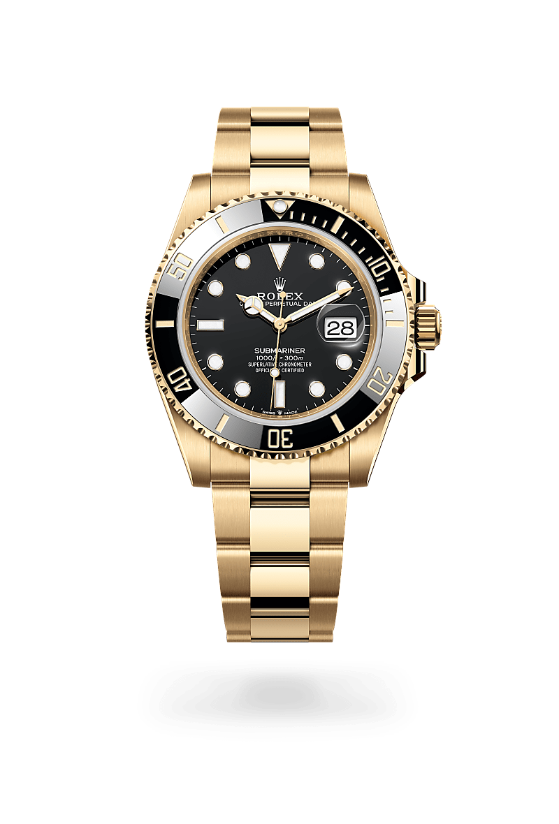 ROLEX SUBMARINER GOUD/ZWART – productfoto 1