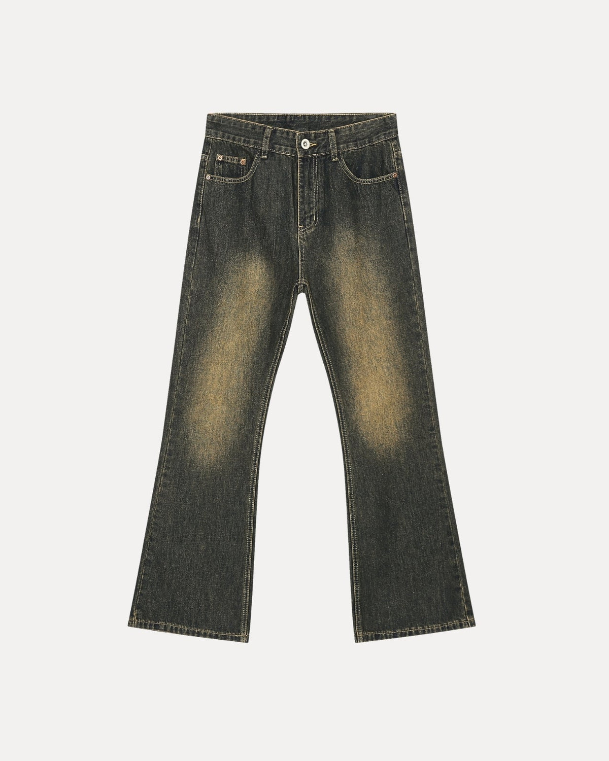 Align Straight Fit Jeans – Verwassen zwart