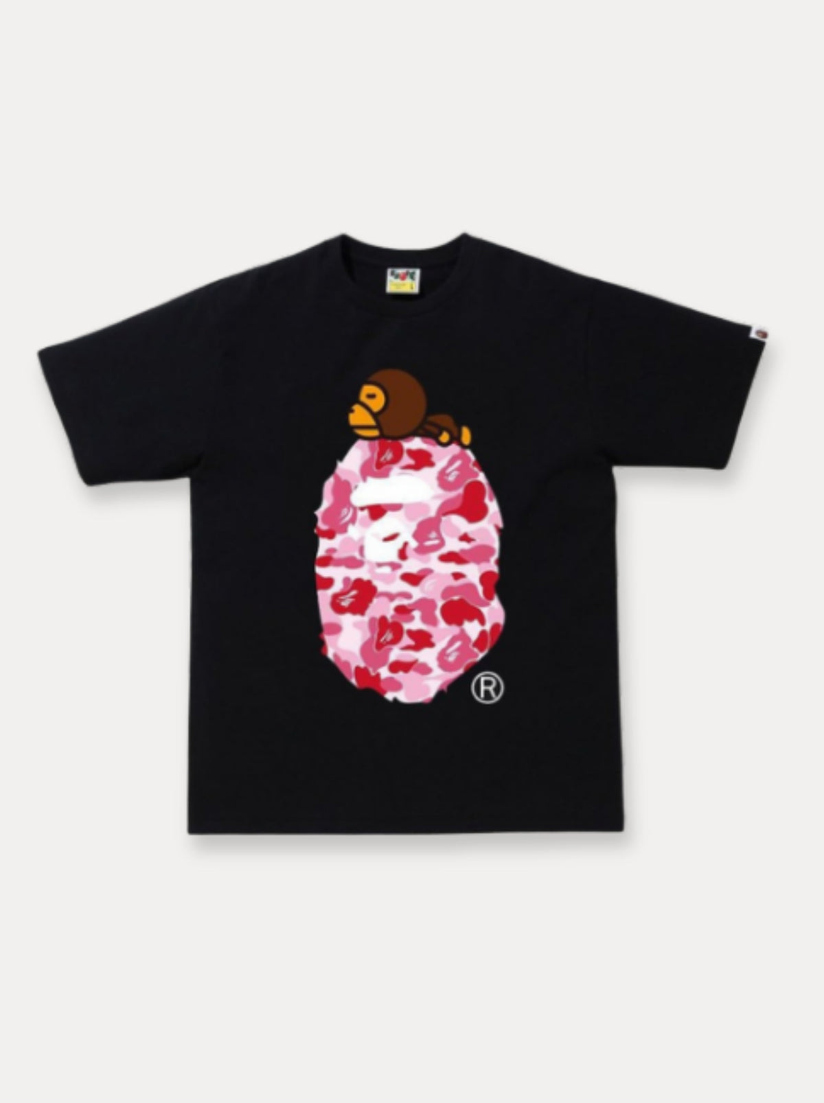 Sleepy Ape Tee – Black/Pink
