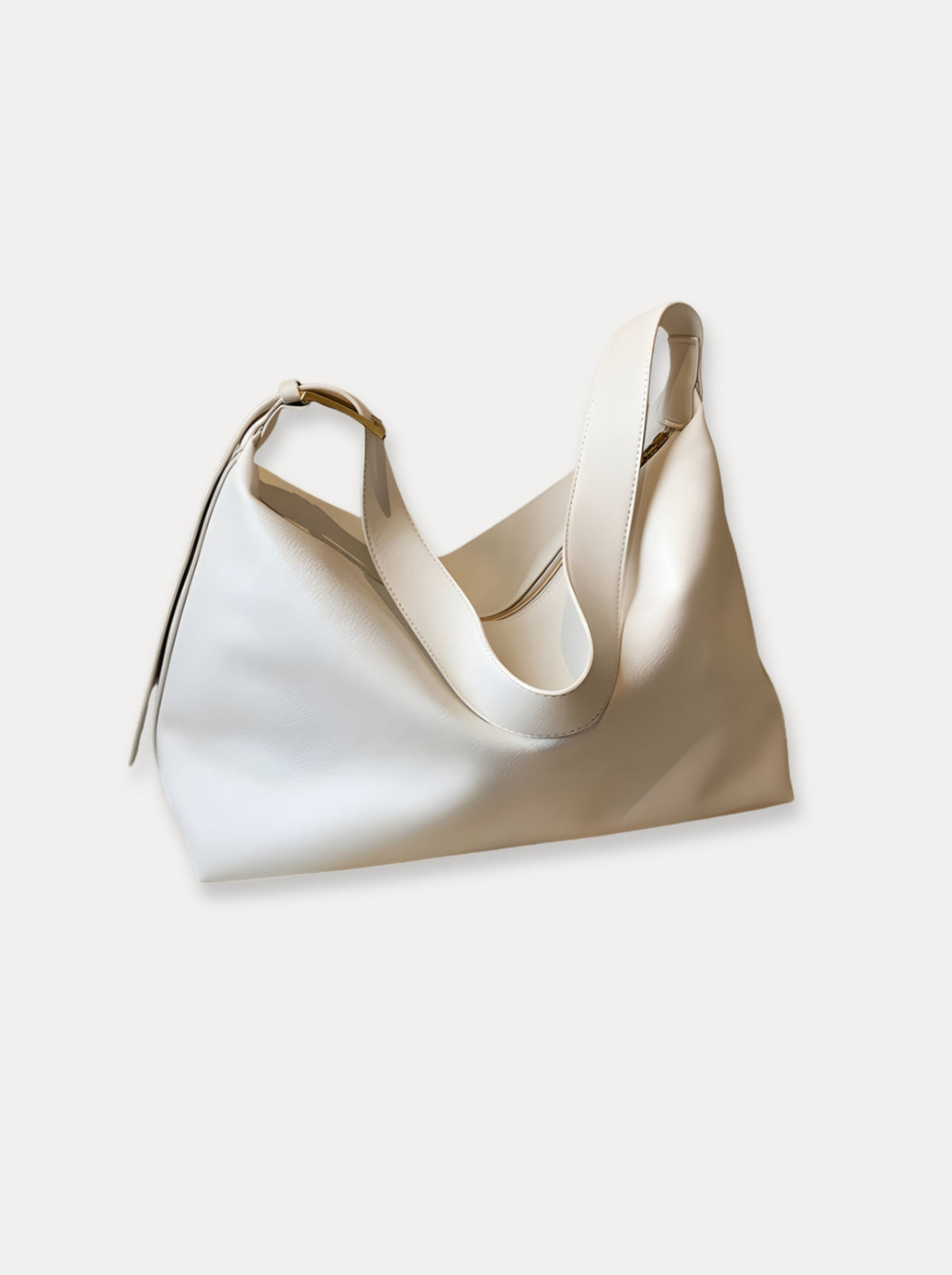 Classic Slouch Shoulder Bag – Wit