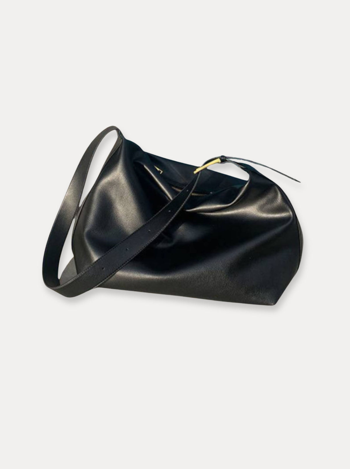 Classic Slouch Shoulder Bag – Zwart
