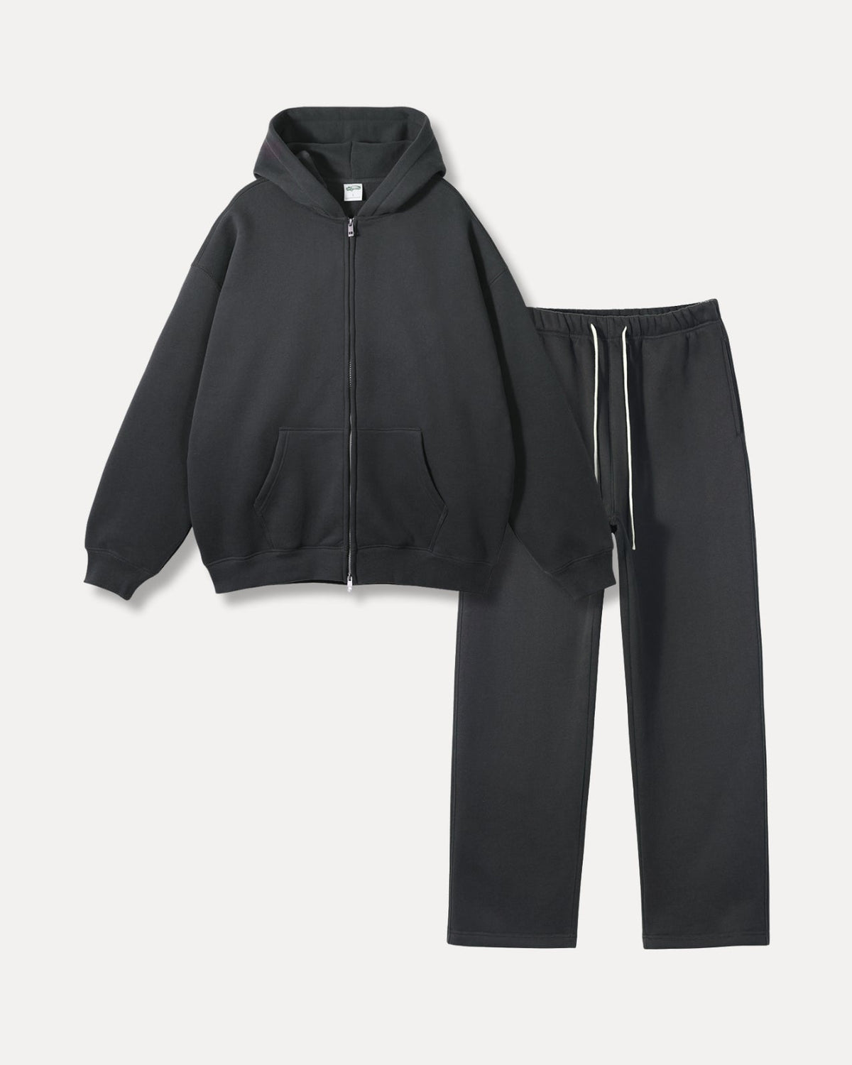 Essential Fleece Tracksuit – Donkergrijs