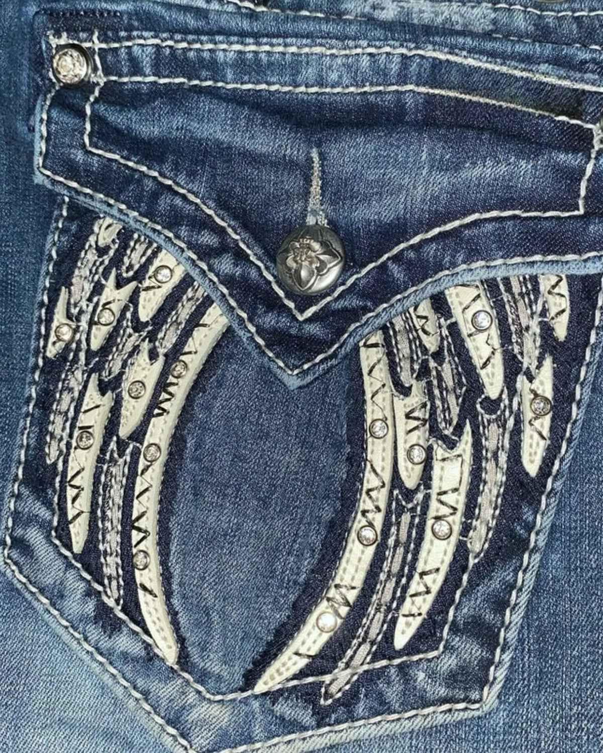 Midnight Wing Straight Jeans