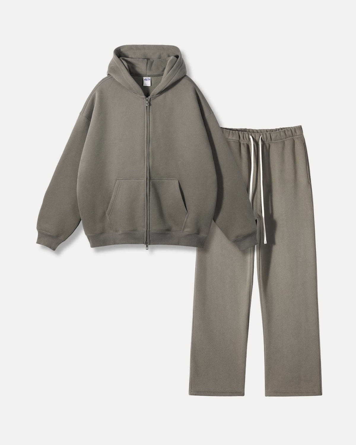 Essential Fleece Tracksuit – Taupe
