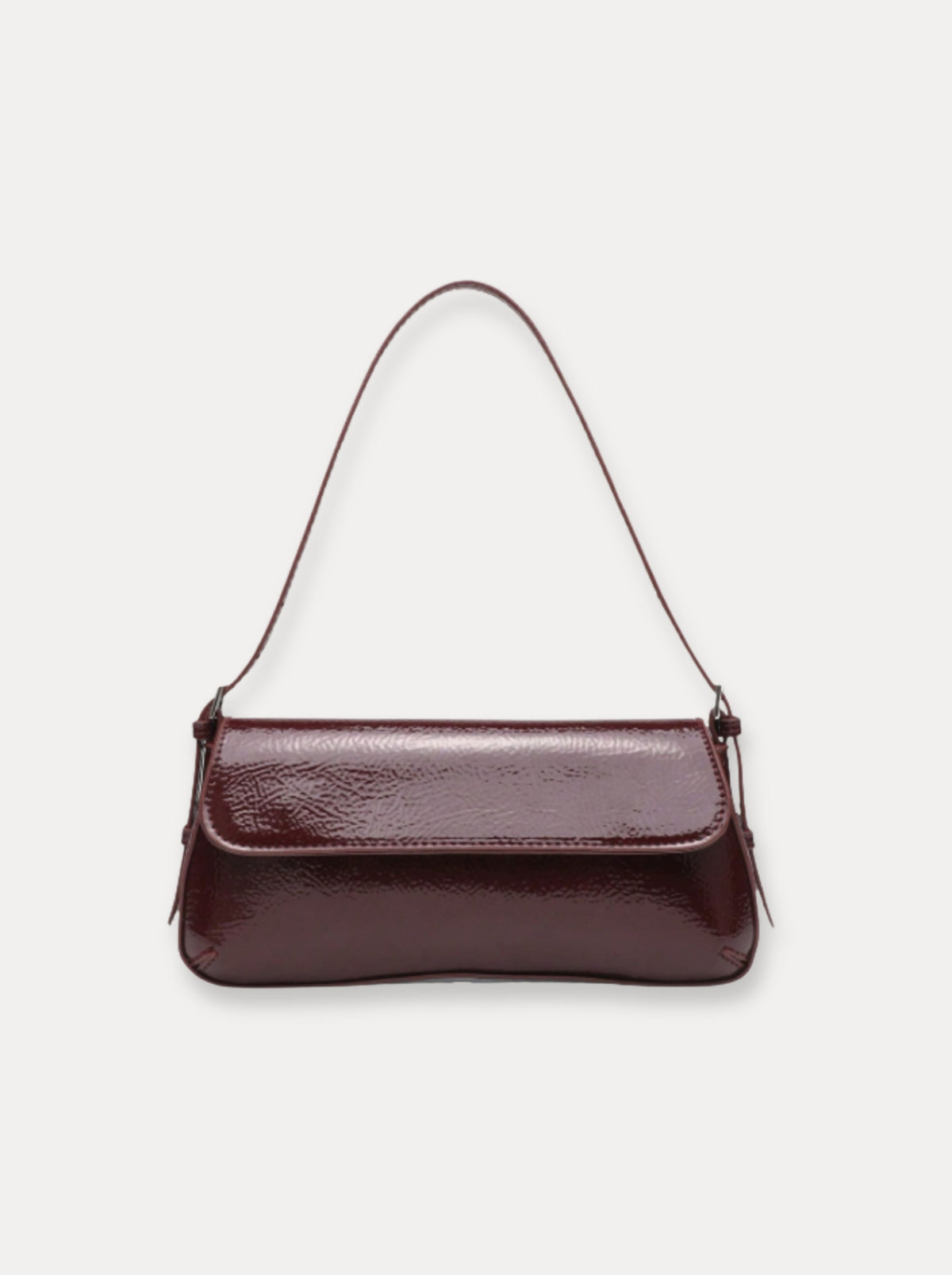 Slim Flap Shoulder Bag – Bordeaux