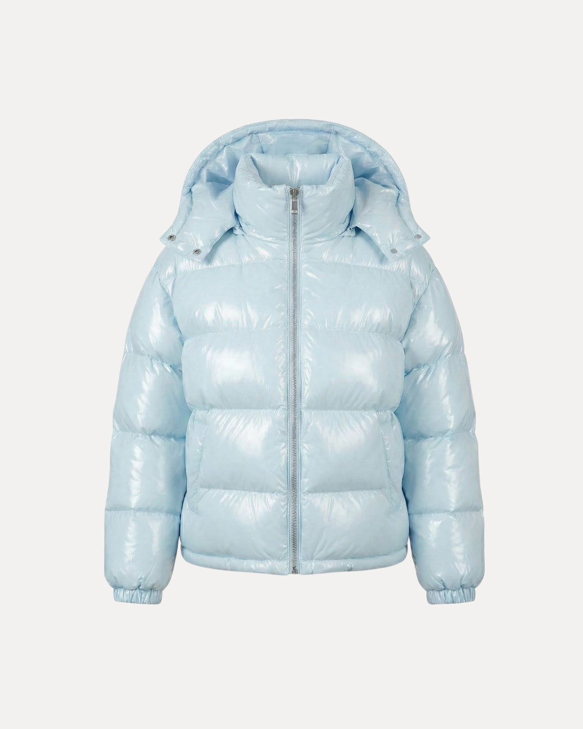 Gloss Puffer Jacket – Blauw