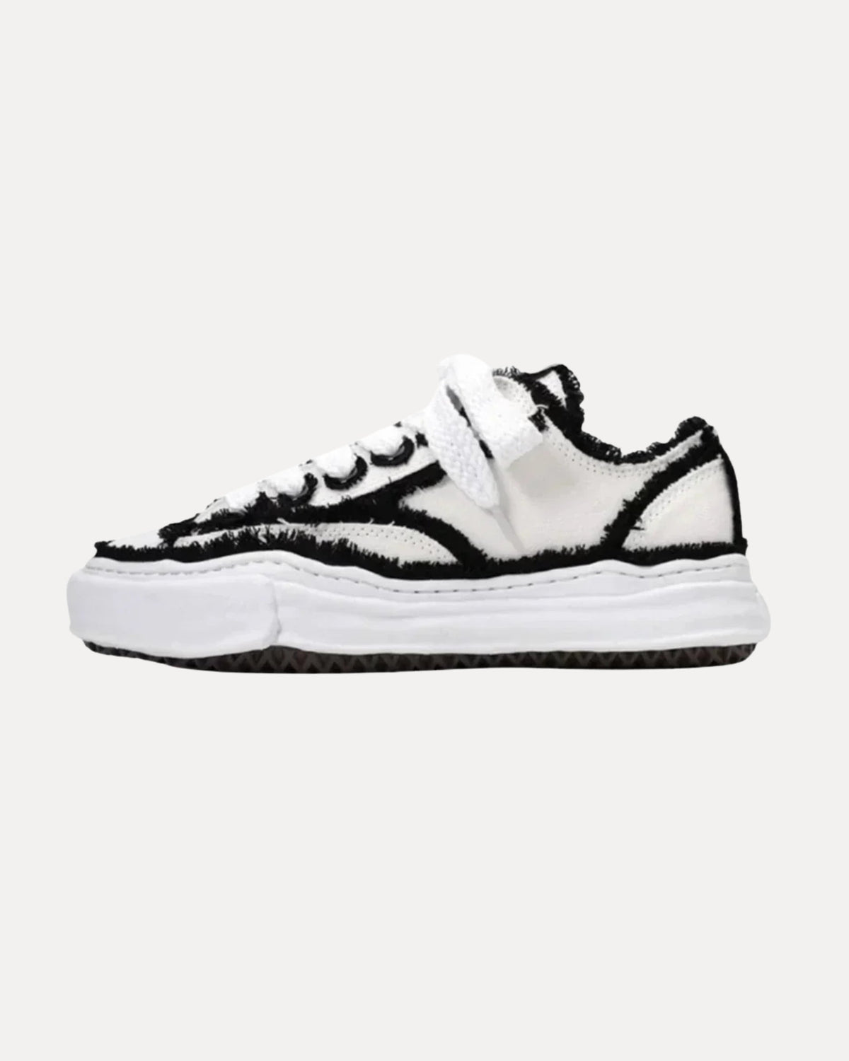 Patchwork Sneakers – Zwart op wit