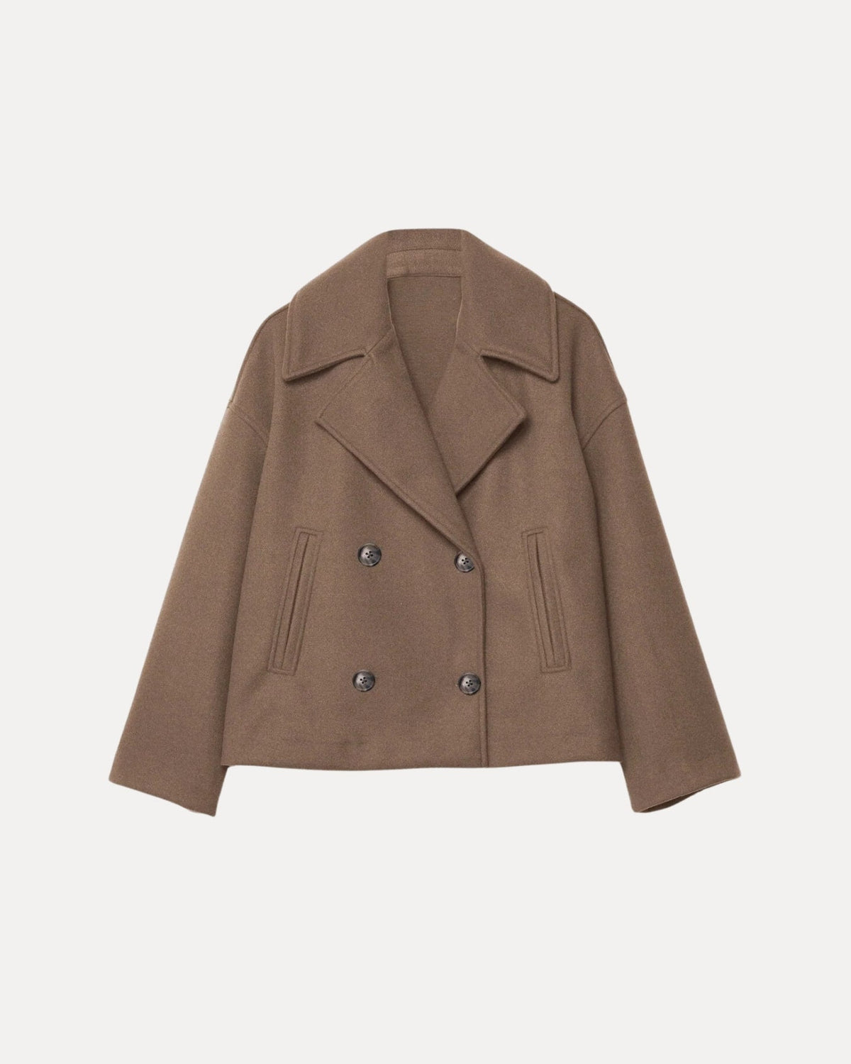 Heritage Cropped Wool Coat – Bruin
