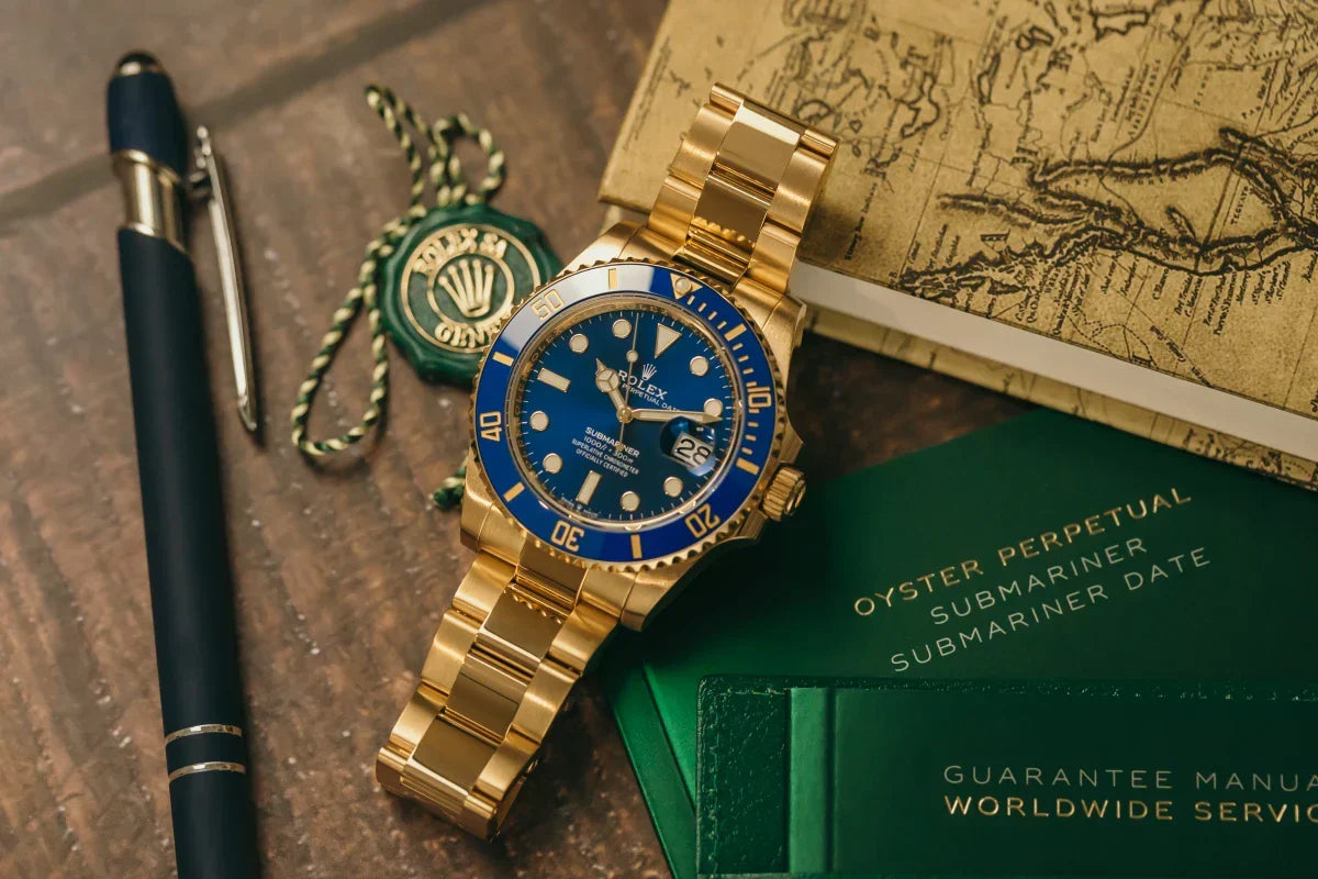 ROLEX SUBMARINER GOLD/BLUE – productfoto 2