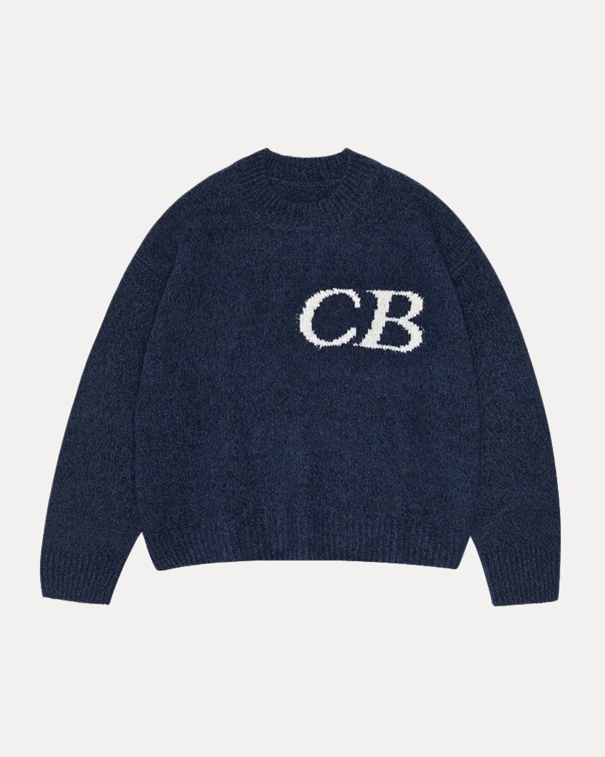 Varsity Knit Sweater – Blauw