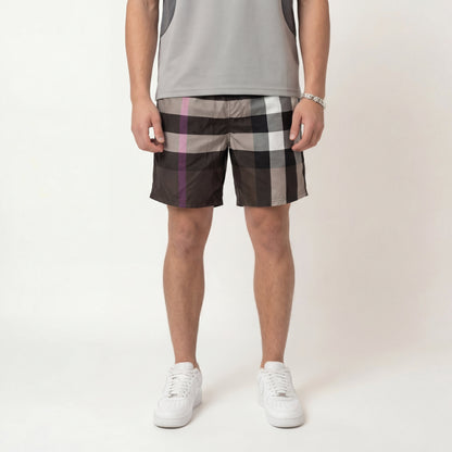 Chequered Dark – Shorts by Laceup Fashion