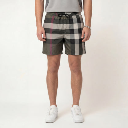 Chequered Dark – Shorts by Laceup Fashion