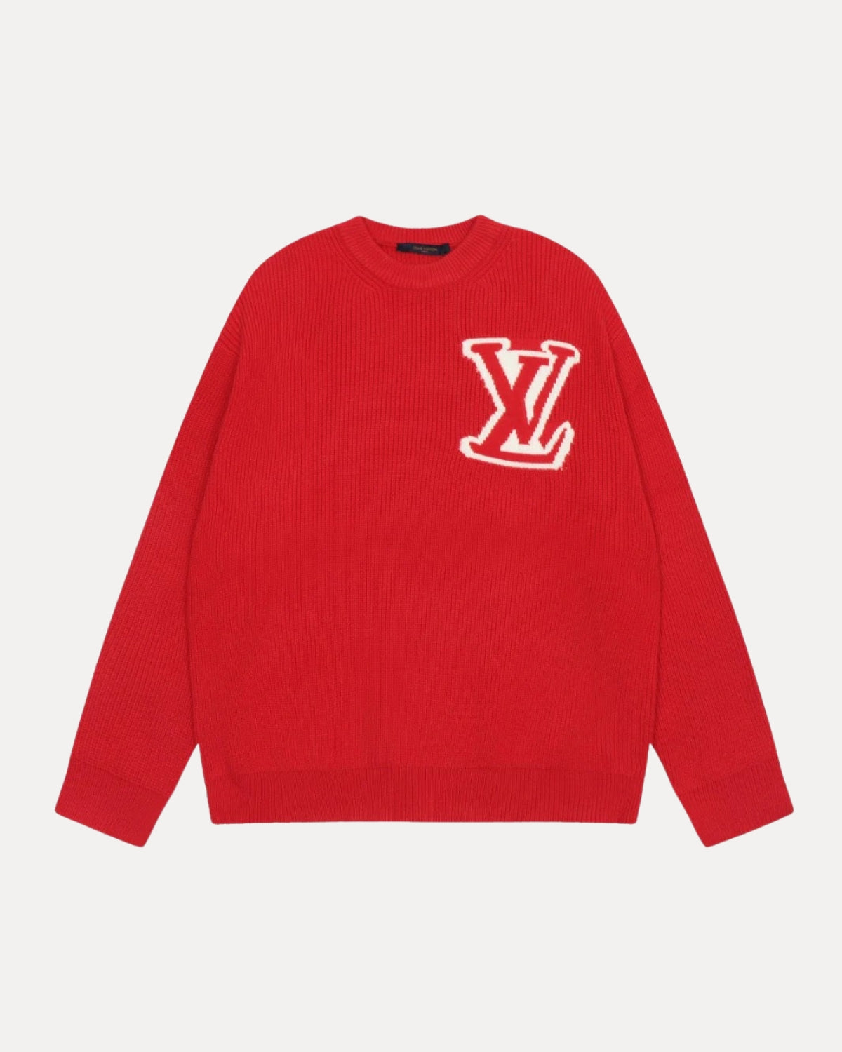 Detailed Knit Sweater – Rood