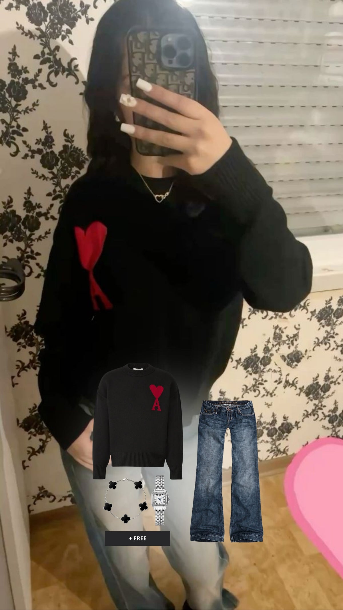 Viral Outfit - Crimson Night
